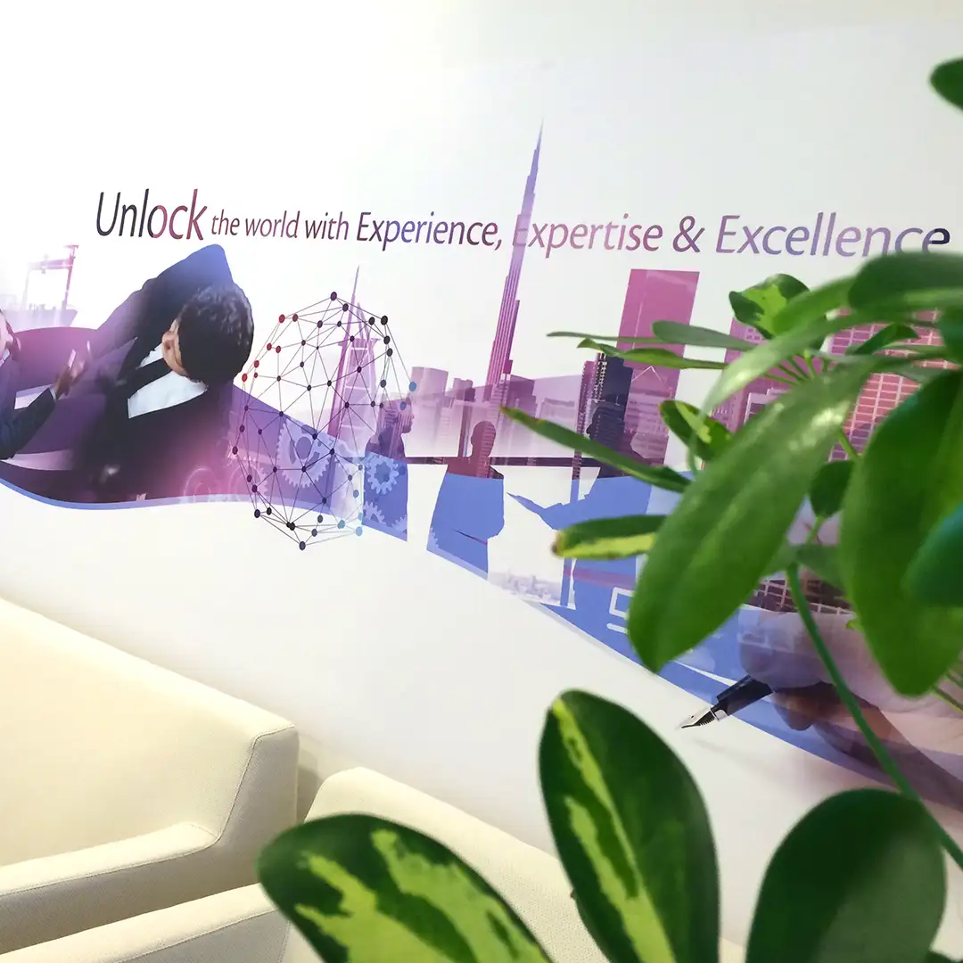 wall branding | signage company Dubai, UAE
